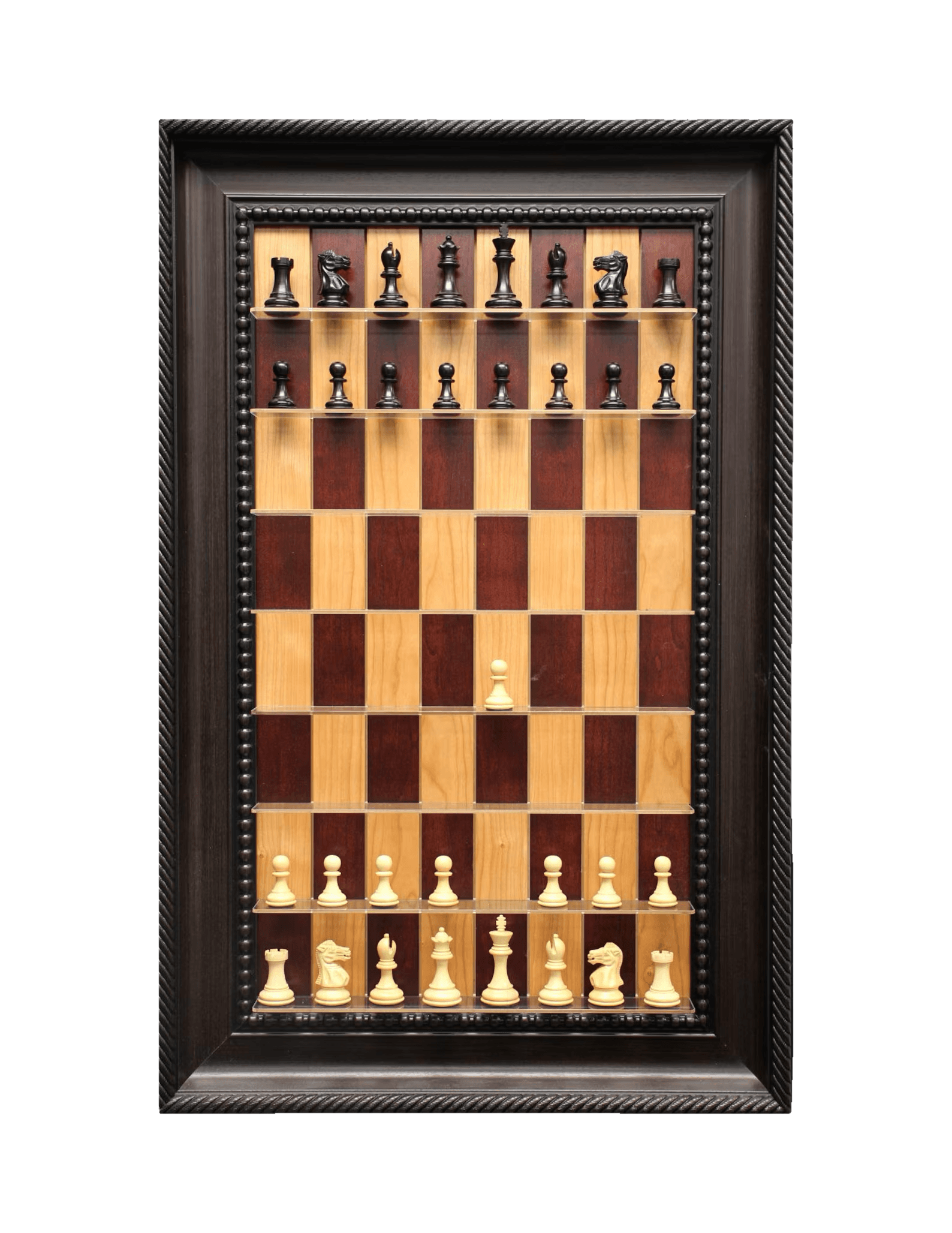 Red Cherry Vertical Wall-Mounted Chess Board — Steve Schrier